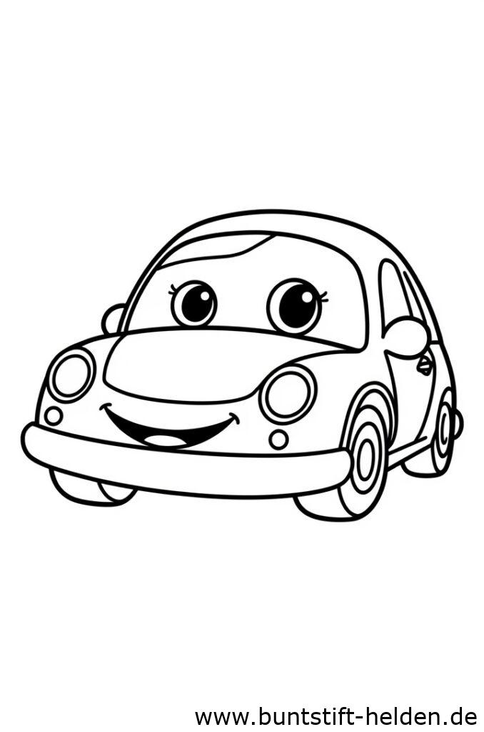auto mit lachendem gesicht 1