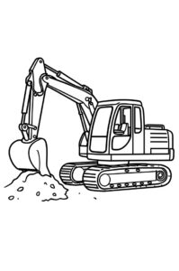 Bagger Auf Baustelle