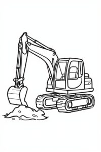 bagger auf baustelle 2