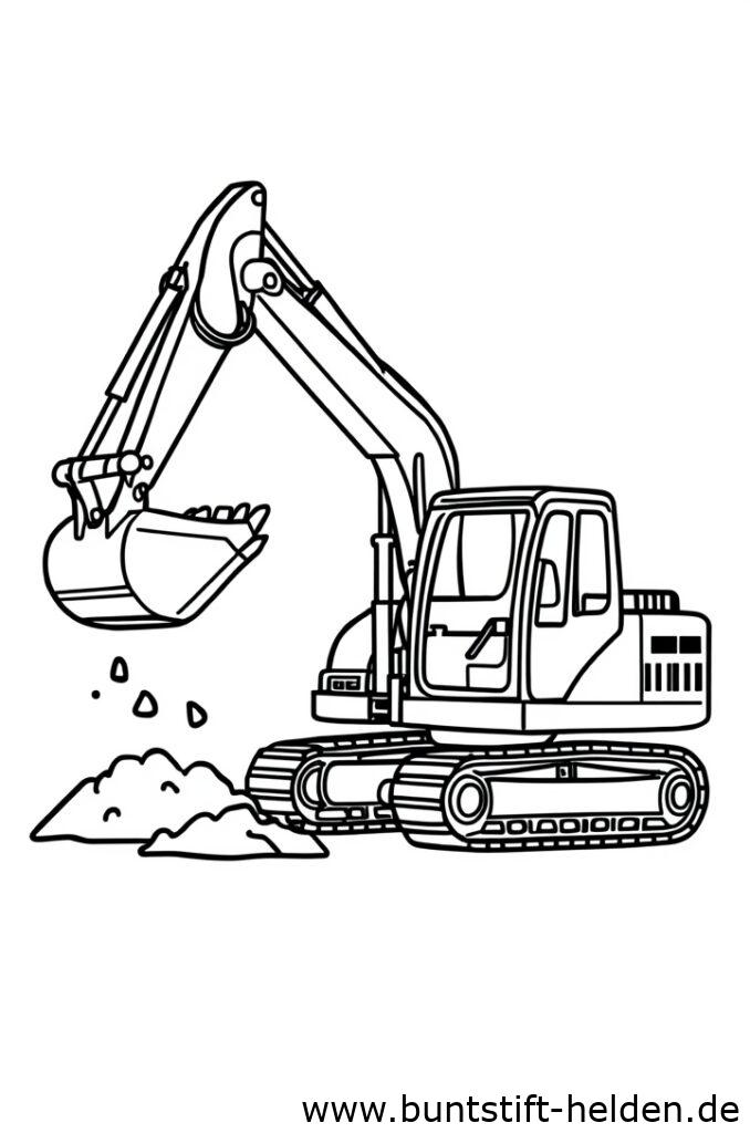 bagger mit schaufel 1