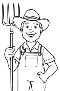 bauer mit heugabel 1