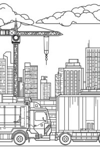 baustelle mit fahrzeugen 1