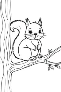 Eichhörnchen Auf Ast