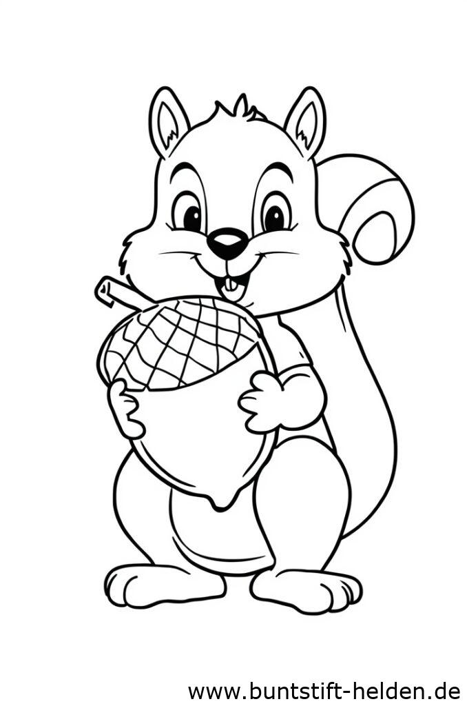 eichhoernchen mit eichel 1