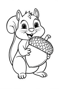 eichhoernchen mit eichel 2