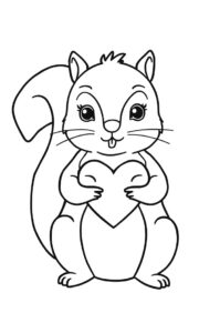 Eichhörnchen Mit Herz