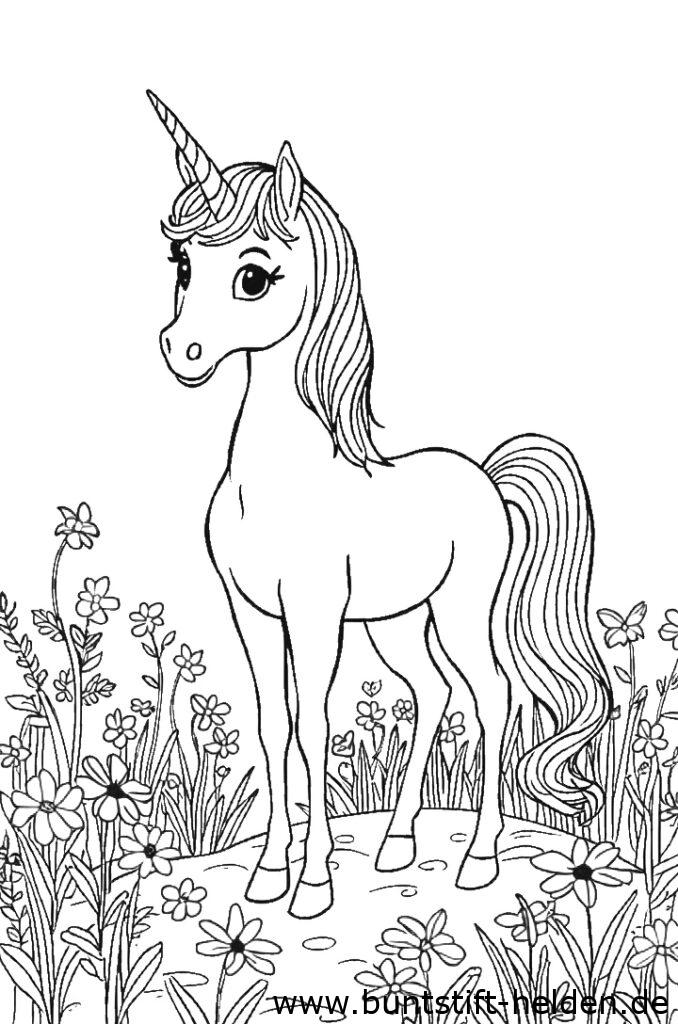 ein einhorn im wald da