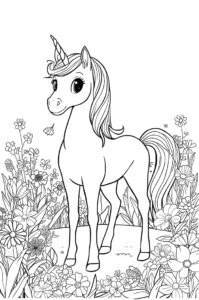 ein einhorn im wald da