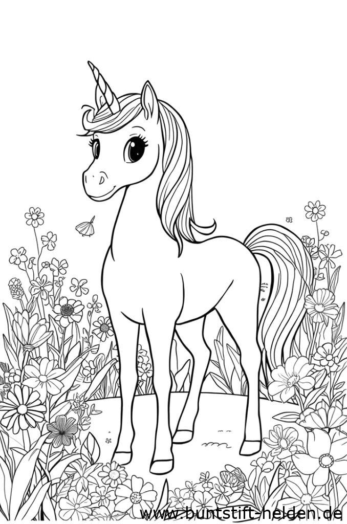 ein einhorn im wald da