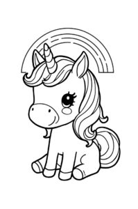 Einhorn Mit Regenbogen