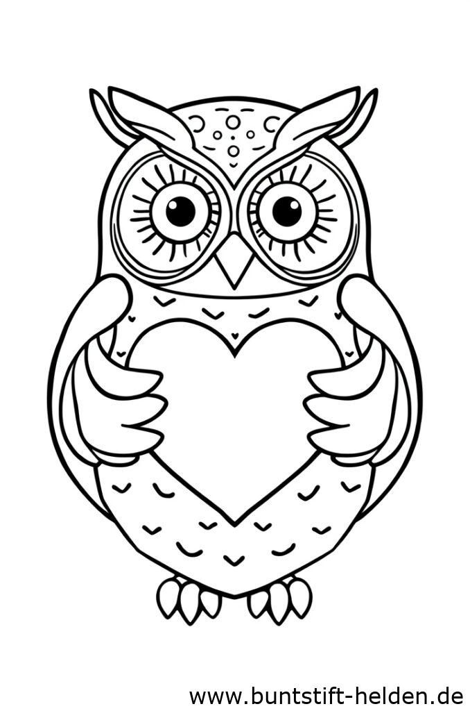 eule mit herz 1