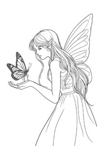 fee mit schmetterling 1