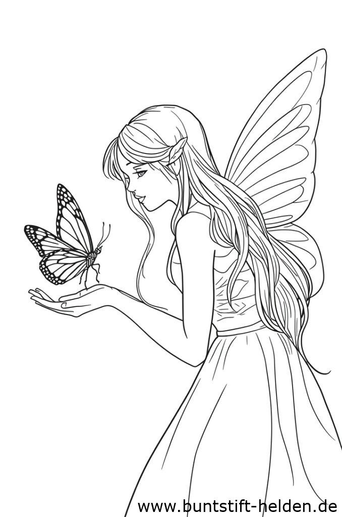 fee mit schmetterling 1