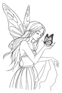 fee mit schmetterling 2