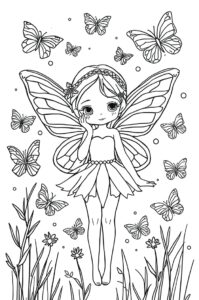 fee mit schmetterlingen 2