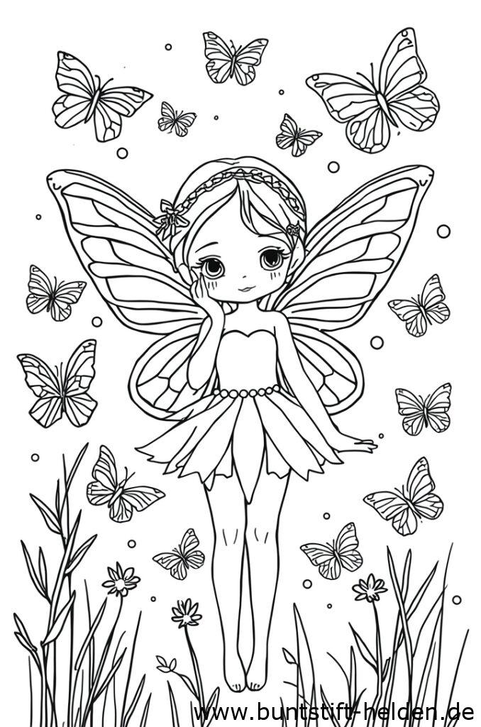 fee mit schmetterlingen 2