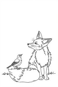 fuchs mit vogel 1