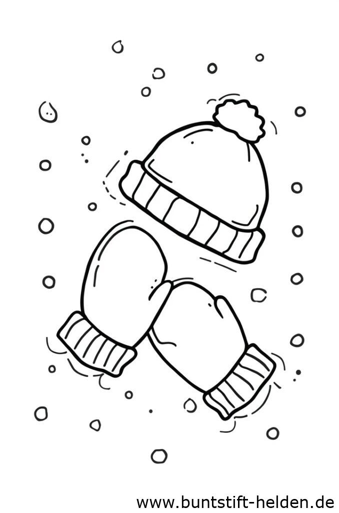 handschuhe und muetze da