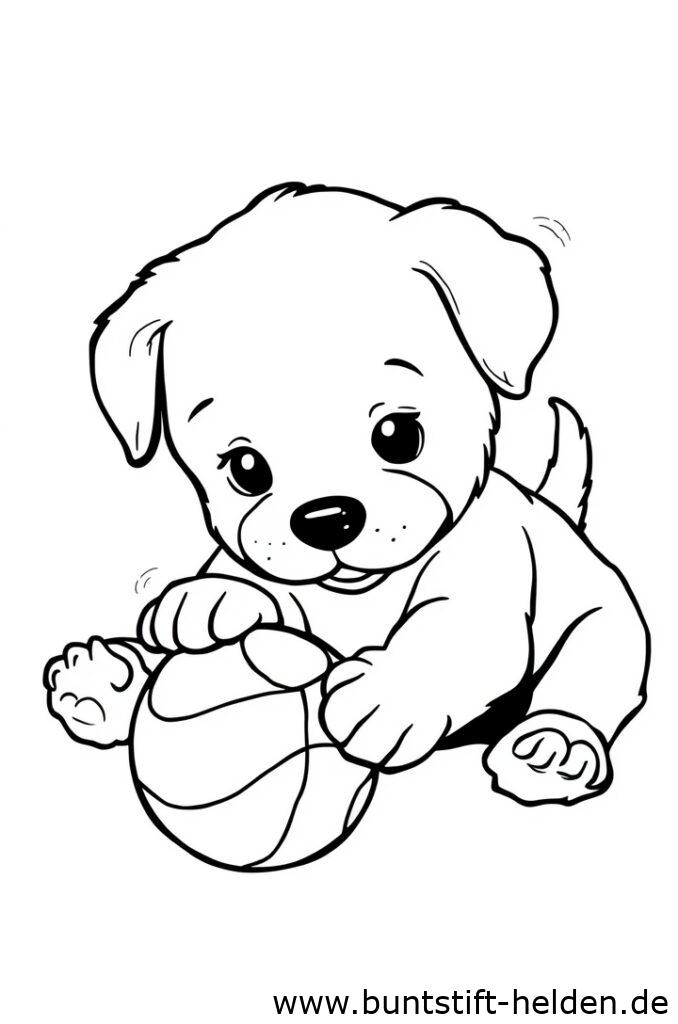 hundebaby spielt 1