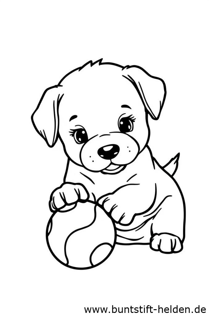 hundebaby spielt 2
