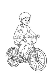 junge auf fahrrad 1