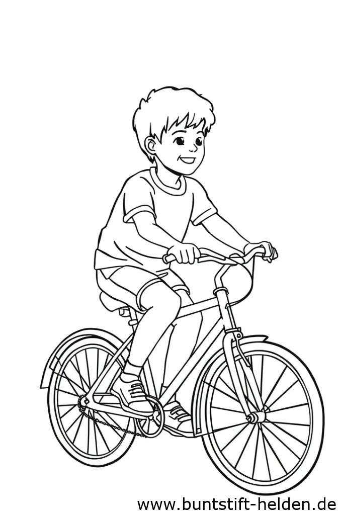 junge auf fahrrad 1
