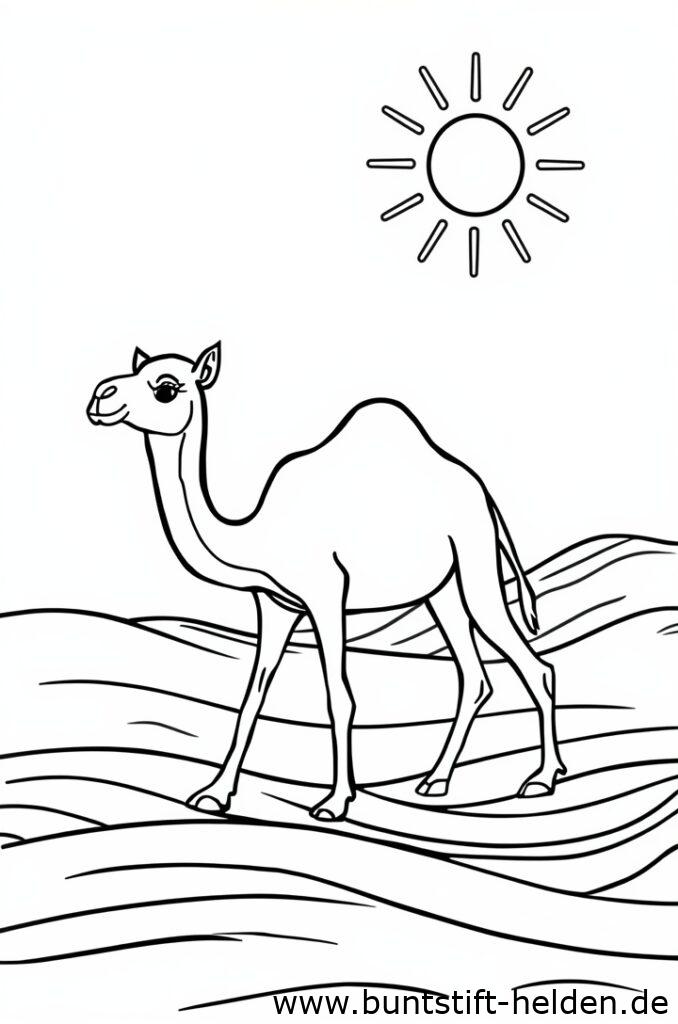 kamel in der wueste