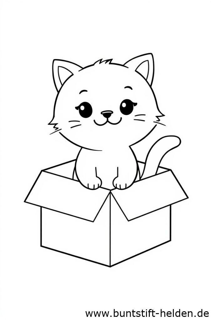 katze in einer box 1