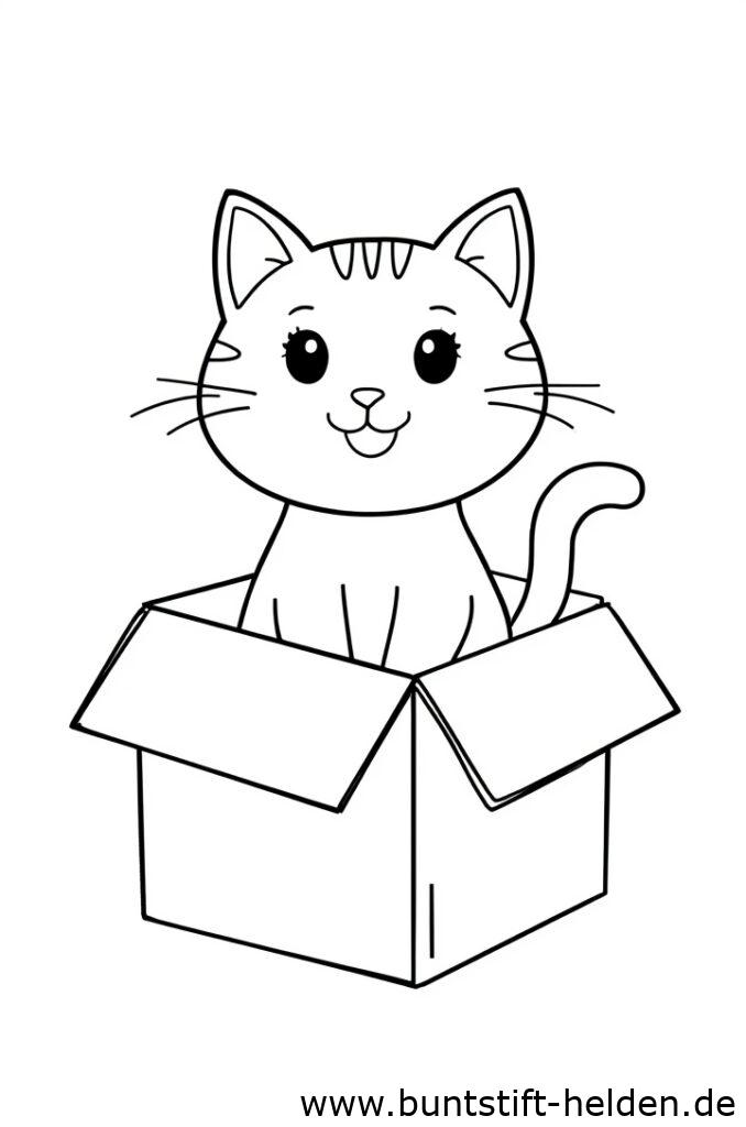 katze in einer box 2