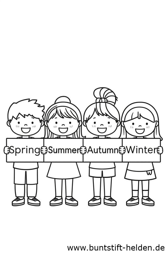 kinder mit schildern da