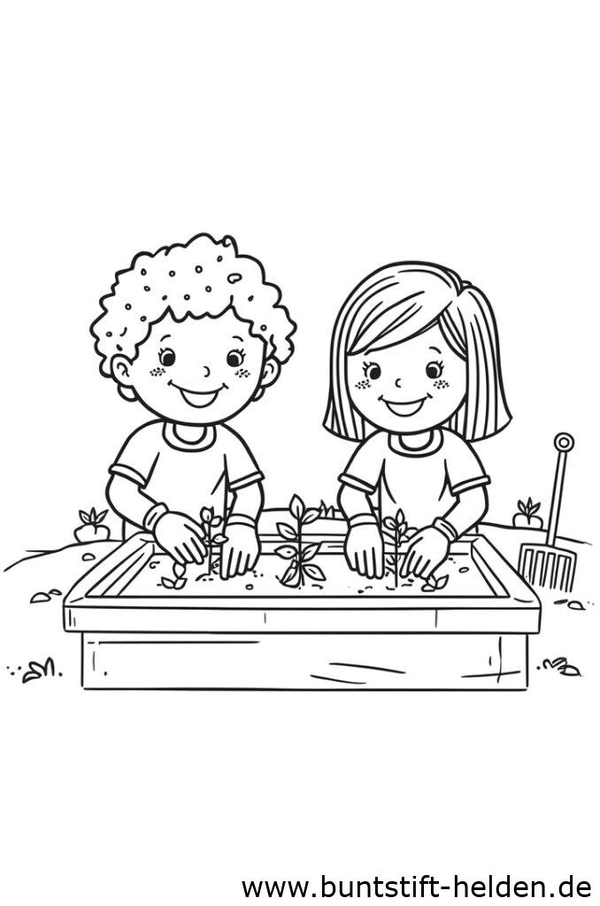 kinder pflanzen blumen da