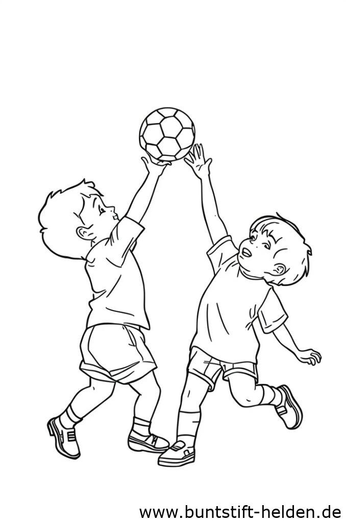 kinder spielen ball 2