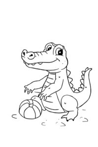 krokodil mit ball 1