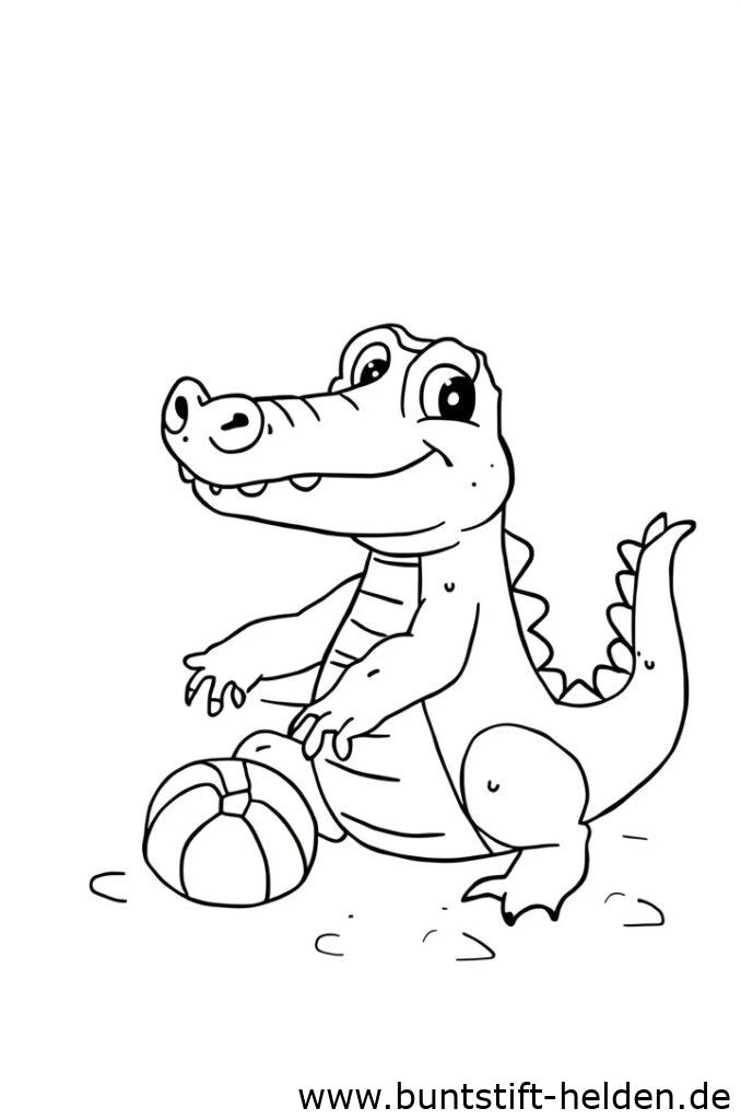 krokodil mit ball 1