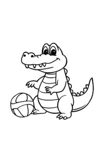 krokodil mit ball 2