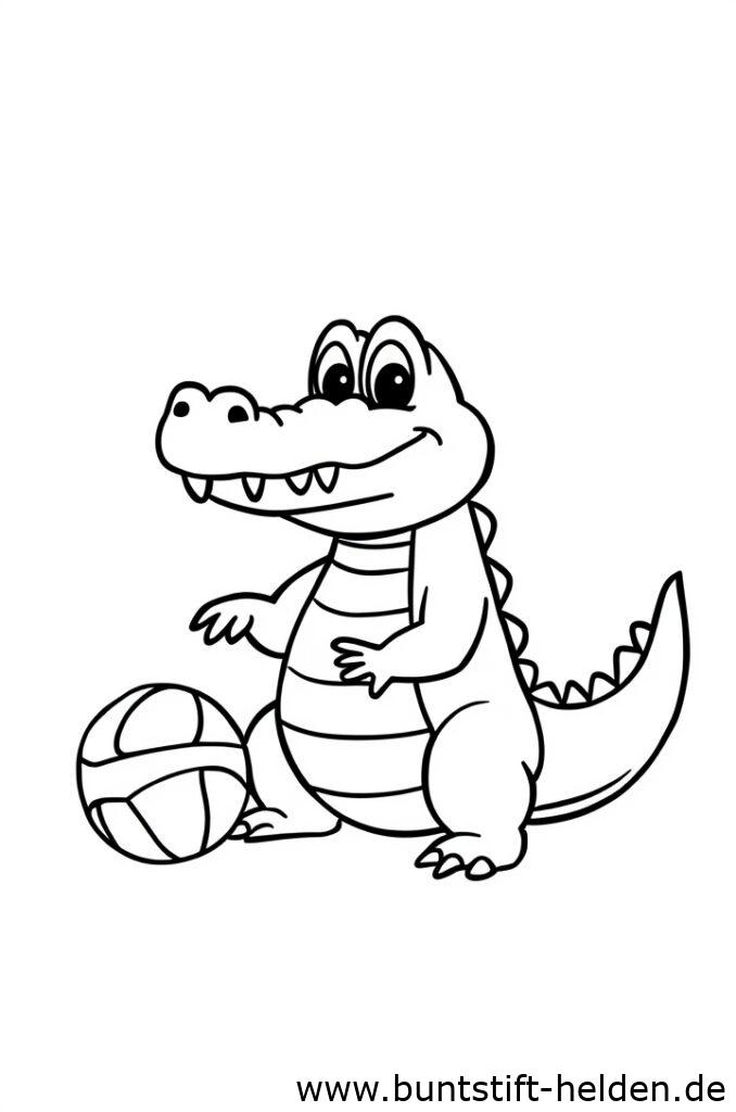 krokodil mit ball 2