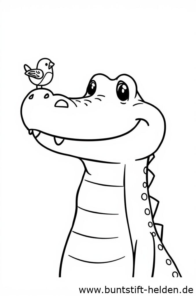 krokodil mit vogel 1