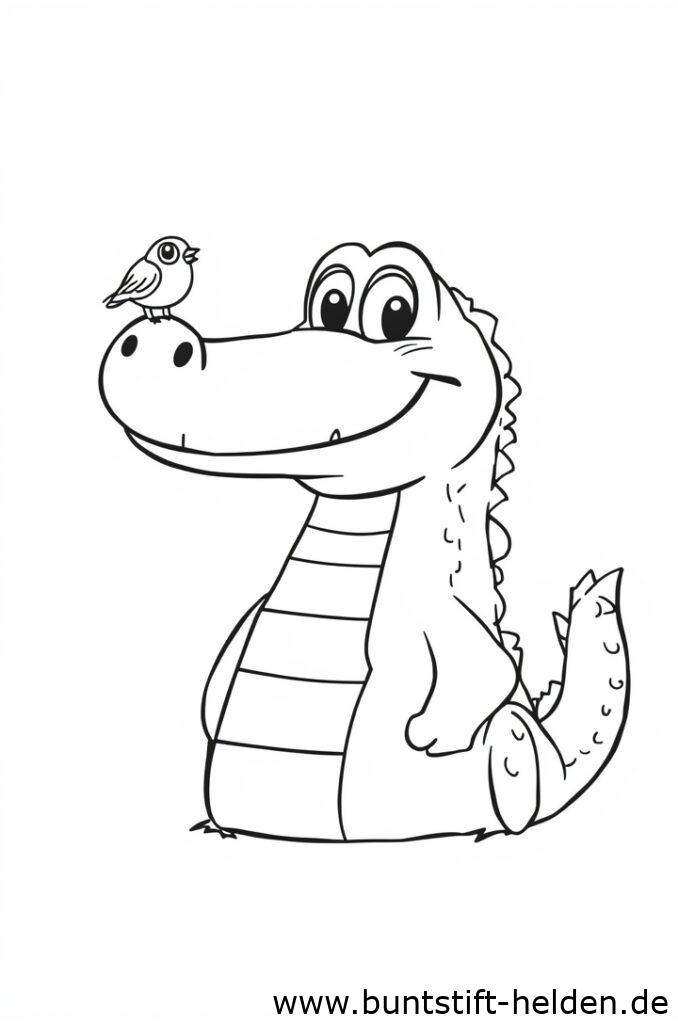 krokodil mit vogel 2