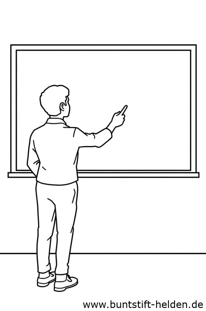 lehrer mit tafel 1