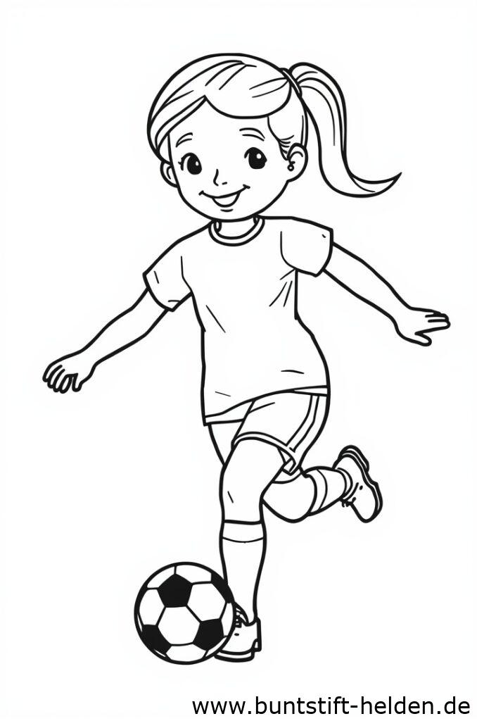 maedchen spielt fuball 1