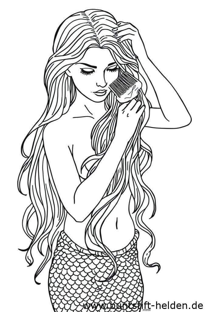 meerjungfrau kmmt haare 1