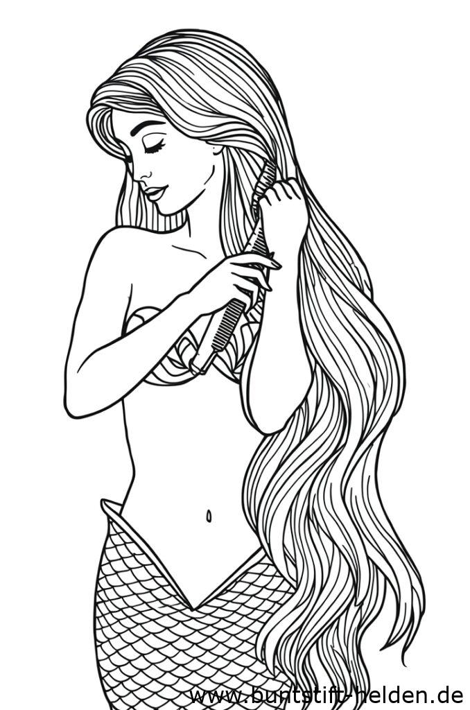 meerjungfrau kmmt haare 2
