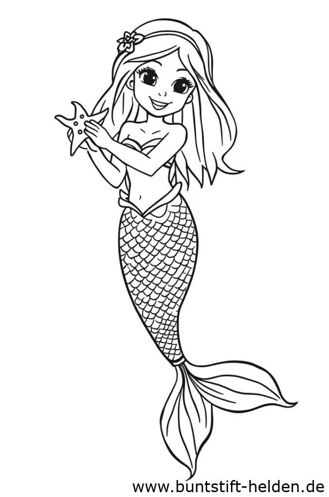 meerjungfrau und seestern 1