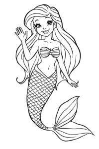 meerjungfrau winkt 2