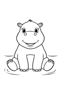 nilpferd im wasser 1