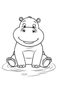 nilpferd im wasser 2