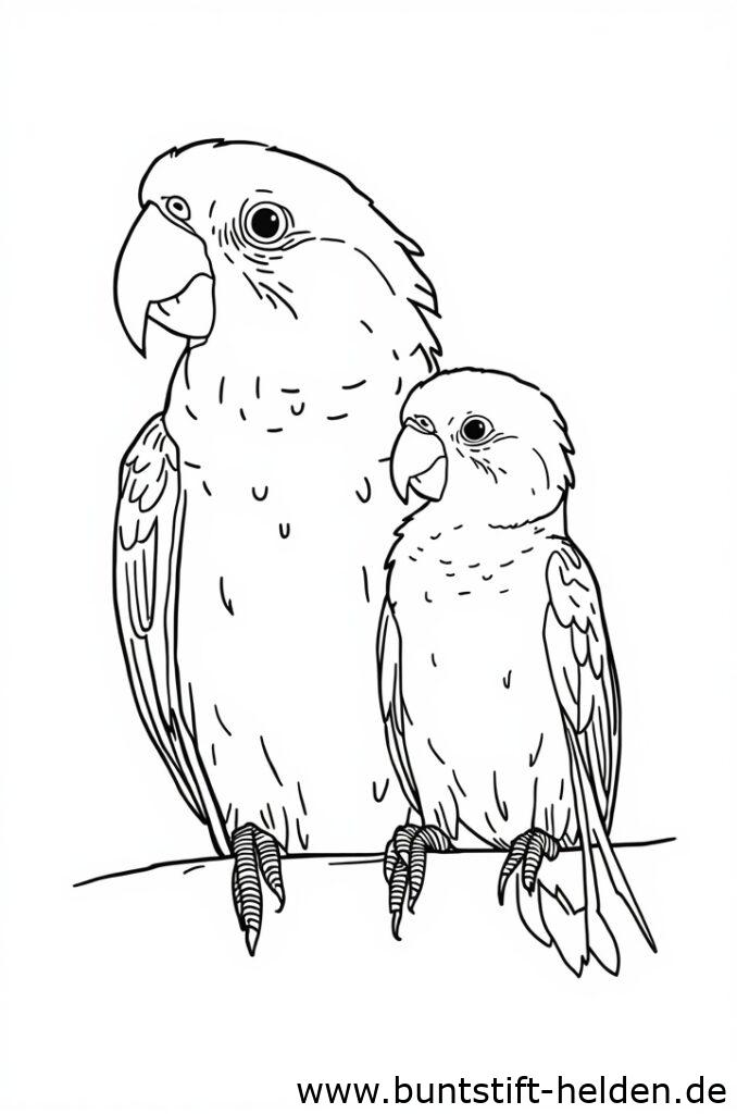 papagei mit baby 2