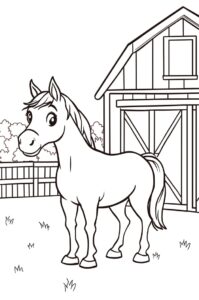 pferd auf bauernhof 1