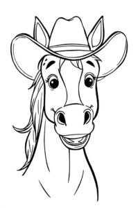 pferd mit cowboyhut 1