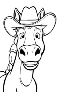 pferd mit cowboyhut 2